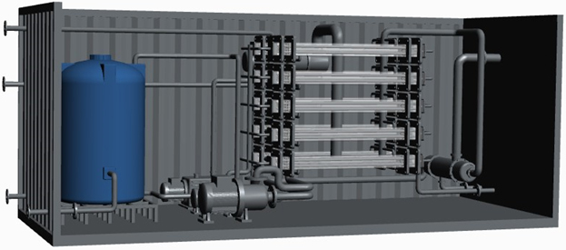 FO combined membrane desalination system 10m³/day